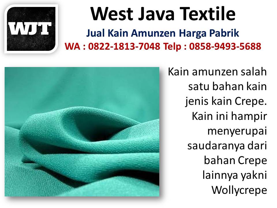 Beli kain amunzen online - West Java Textile  Bahan-amunzen-sama-moscrepe-bagus-mana