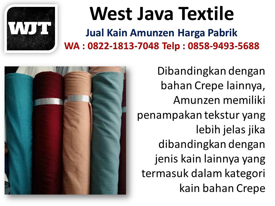 Distributor kain amunzen - West Java Textile | wa : 085894935688, vendor kain amunzen Bandung Bahan-amunzen-wollycrepe